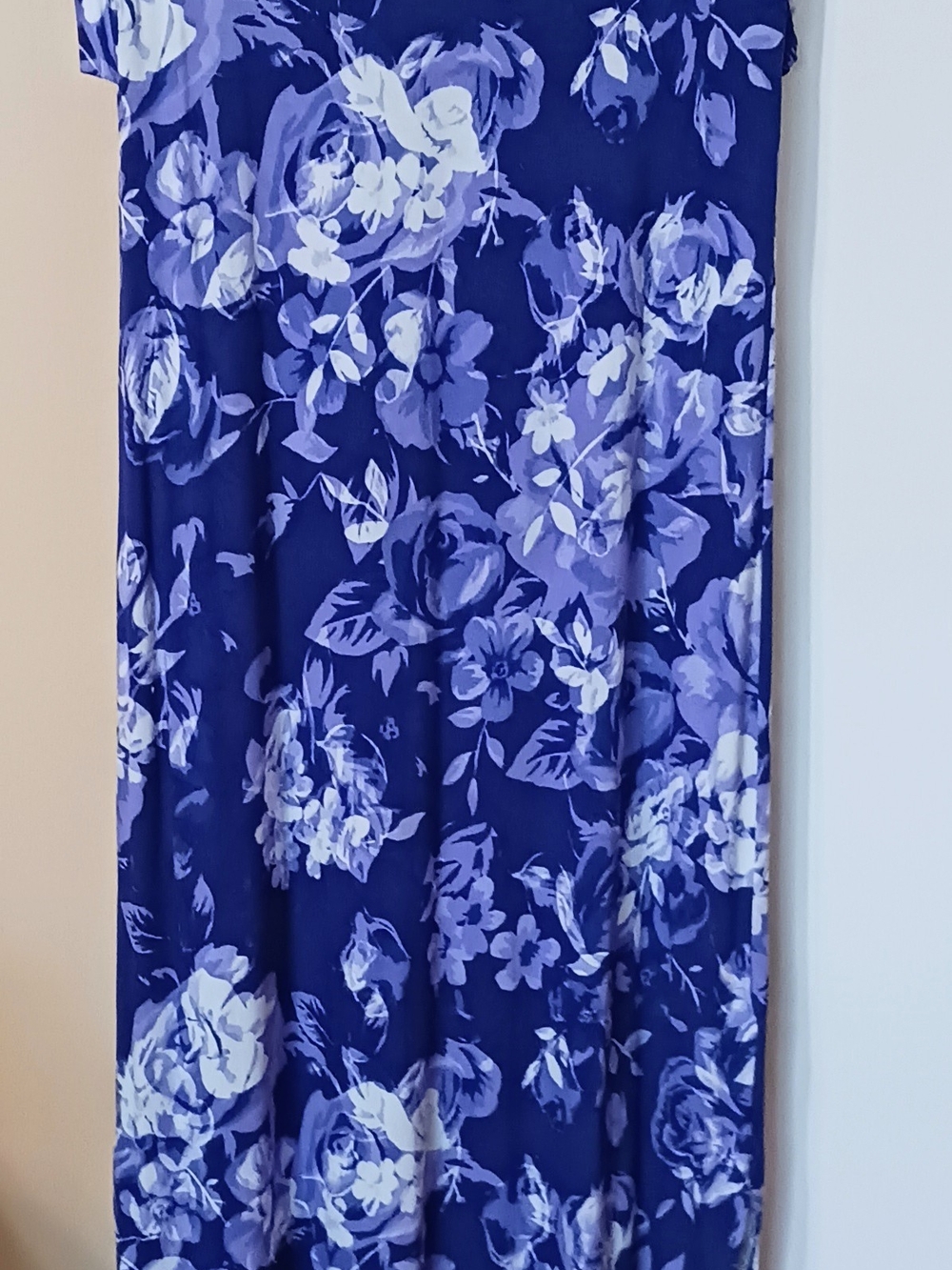 LuLaRoe Macy Dress Maxi Navy & Lavender Floral Size XS (8-10) NWT Cap Sleeves